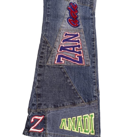 Vintage Zanadi 83 Patch Jeans NYC Dark Wash Size‎ 9 - Picture 7 of 11